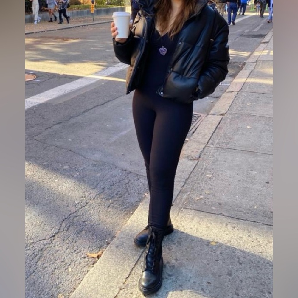 Zara tight jumpsuit black. Stunning neckline. Size Small